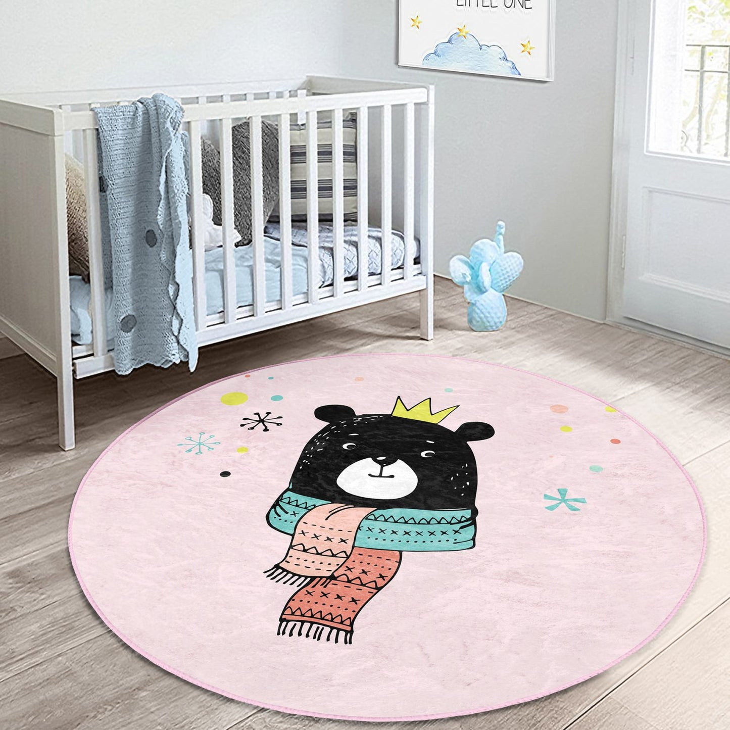 Cute Teddy Prince Kids Room Carpet