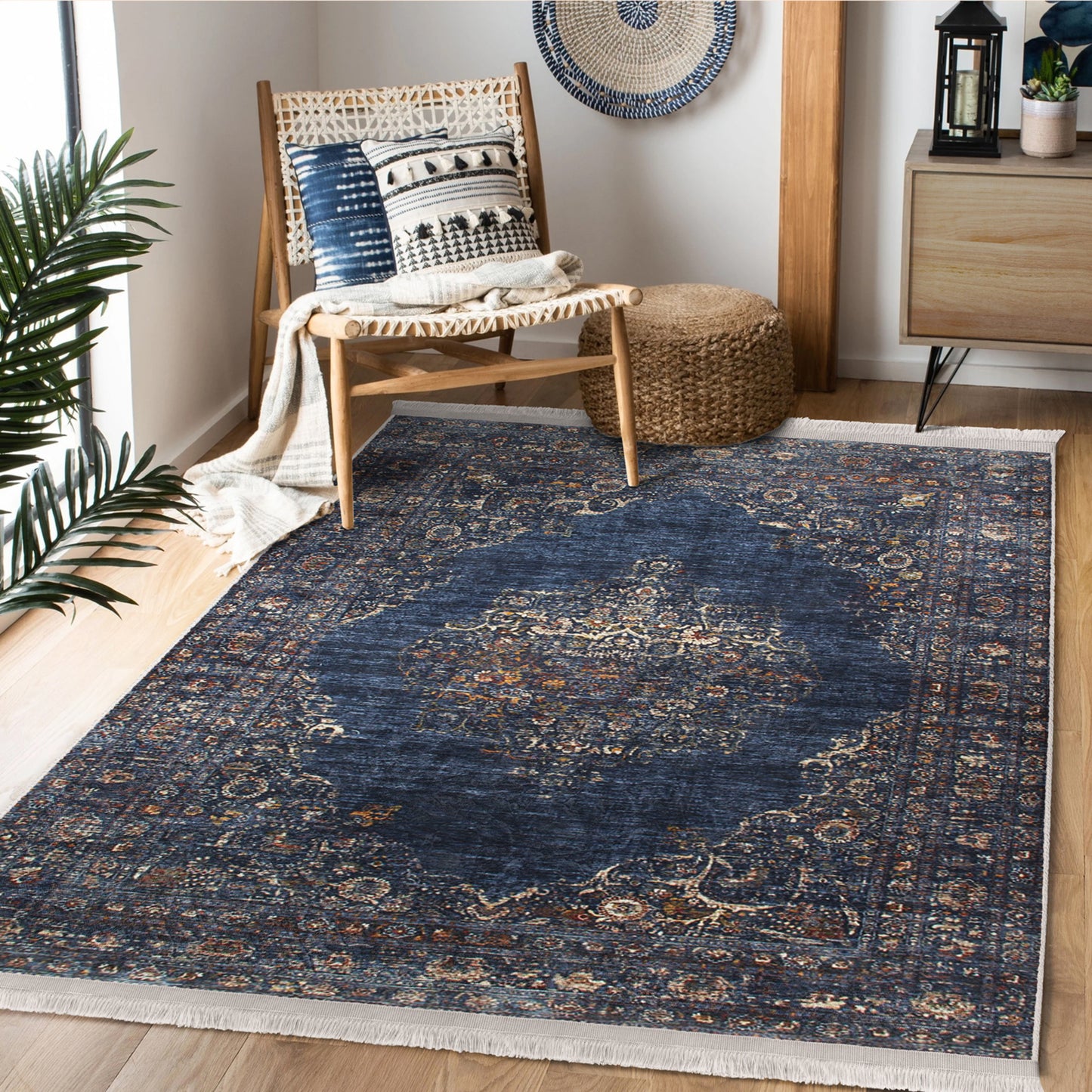 Soft and Durable Homeezone Rug - Bedroom Placement