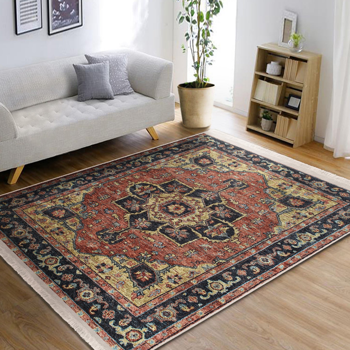 Premium Washable Persian Traditional Carpet - Homeezone