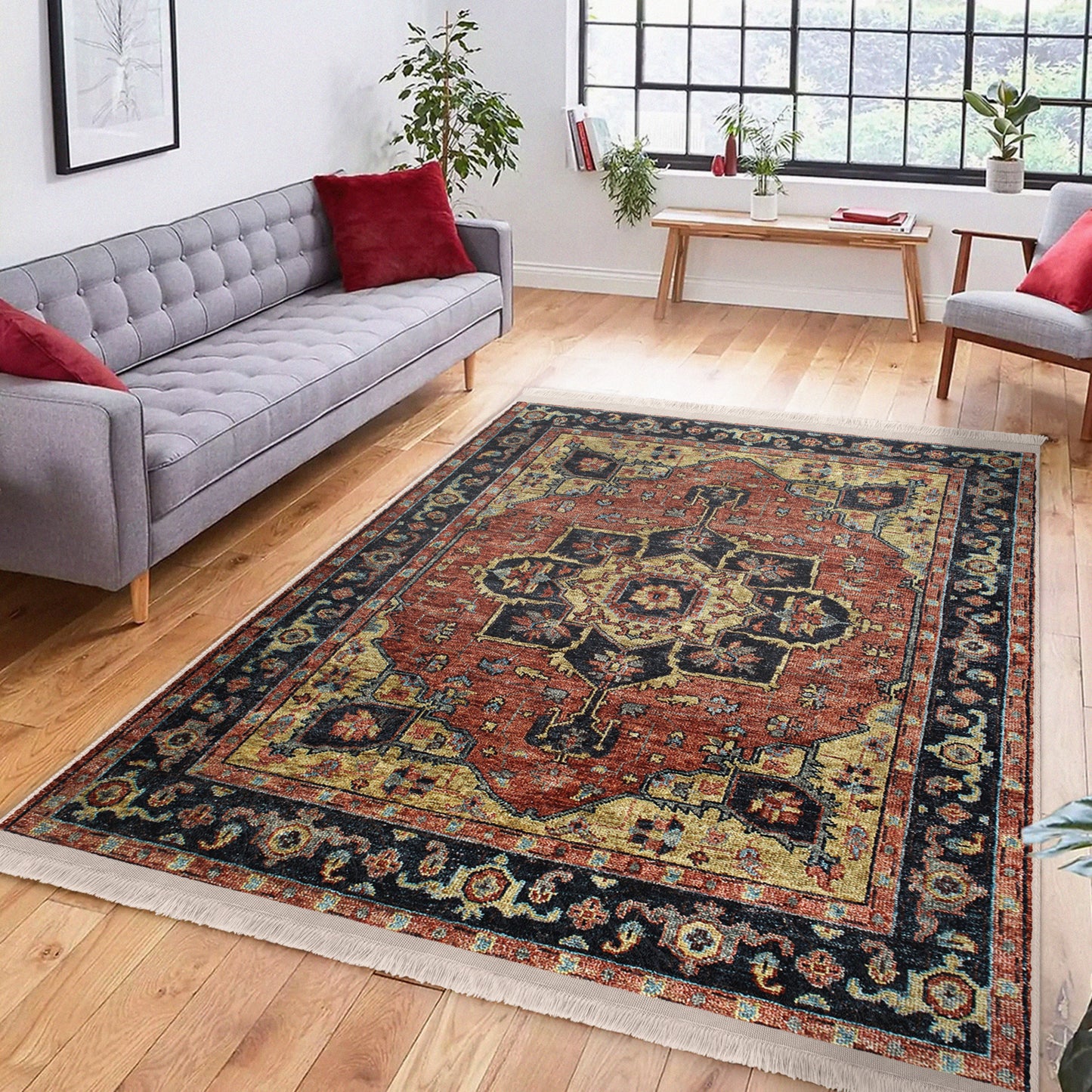 Soft & Durable Homeezone Rug - Bedroom Placement