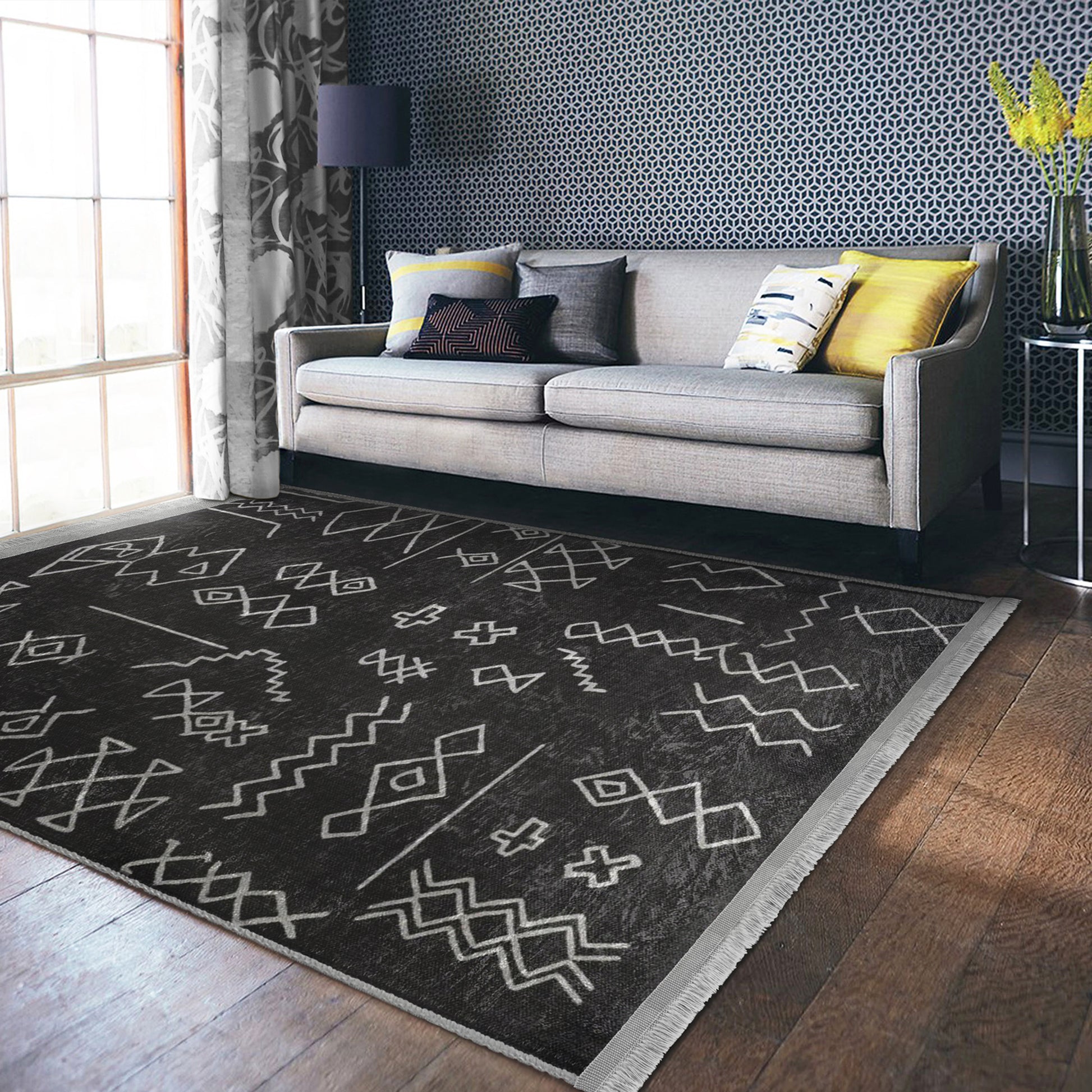 Cozy Aztec Living Room Carpet - Stylish Design