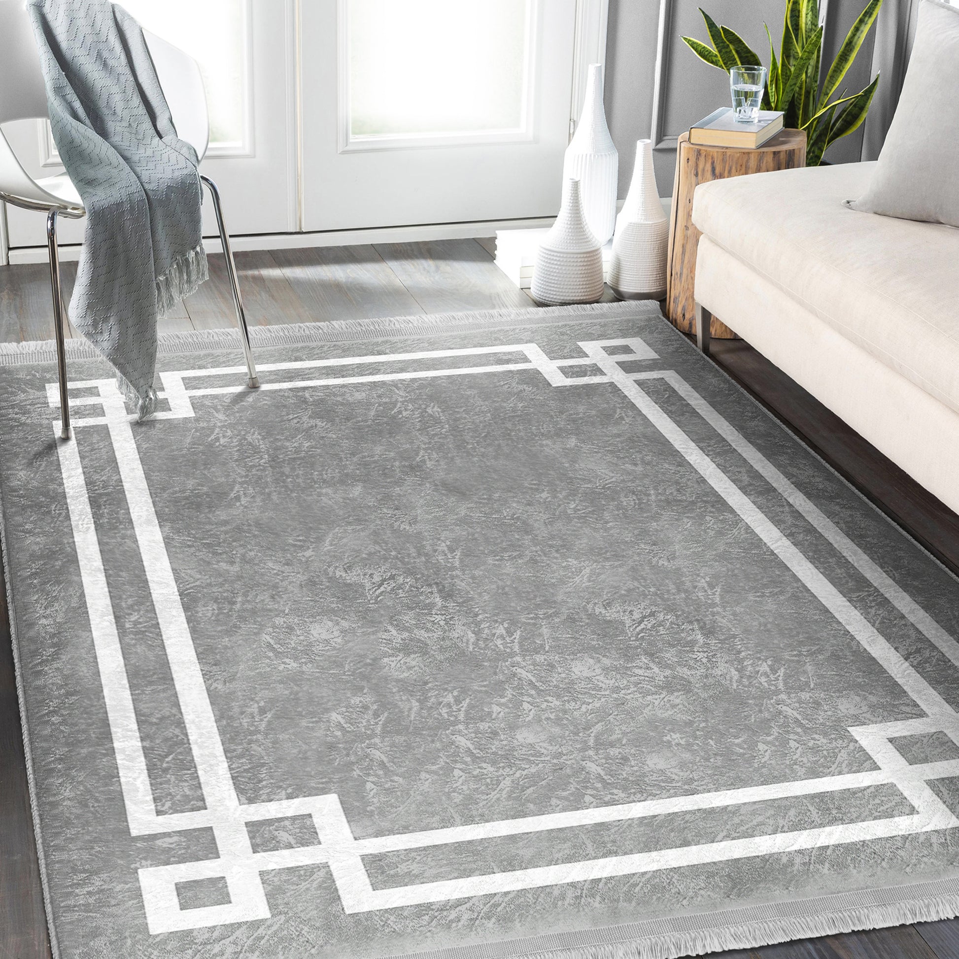 Premium Washable Grey Carpet