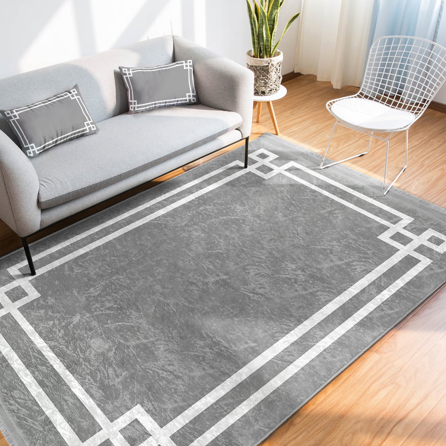 Modern Patterned Floor Rug - Timeless Elegance
