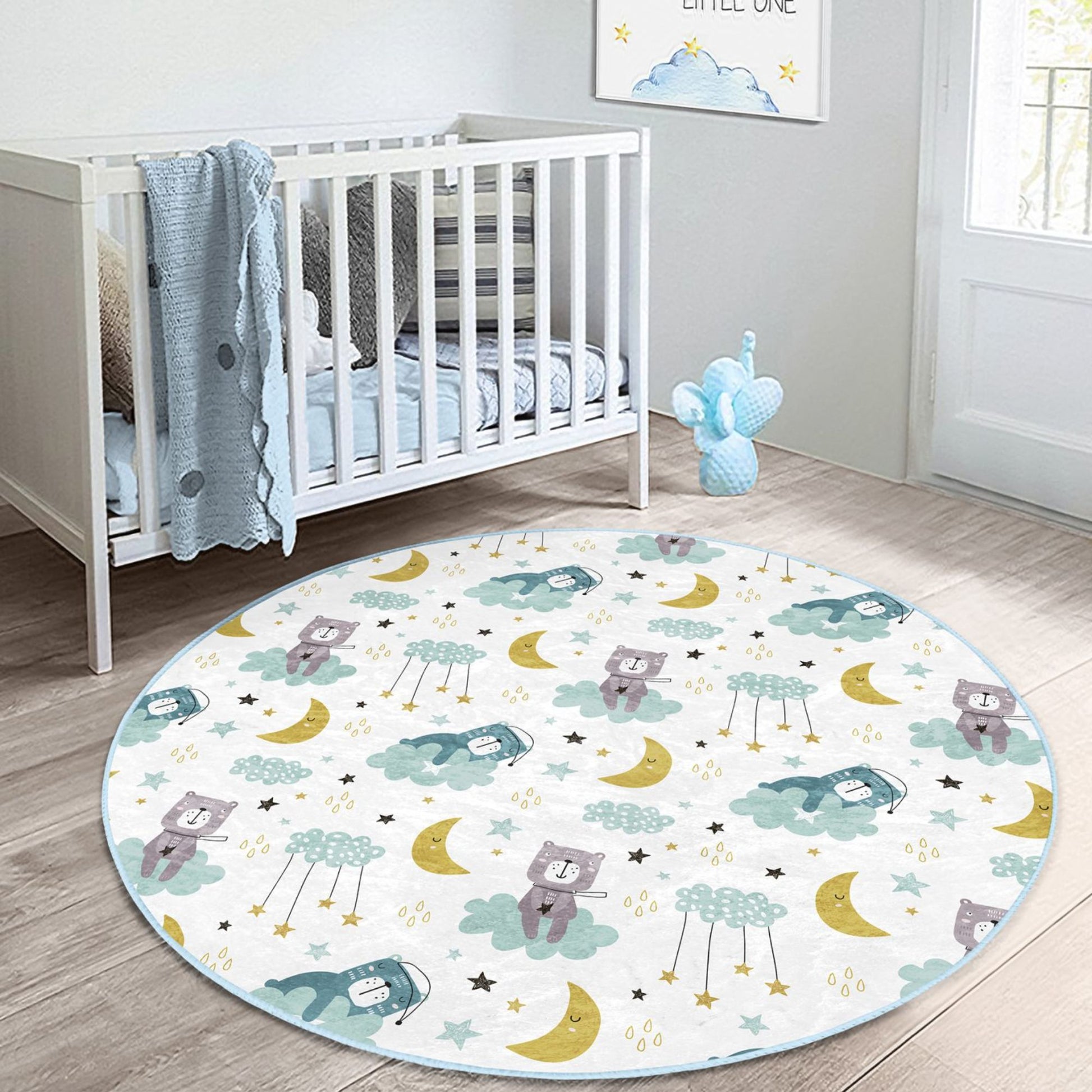 Easy-to-Clean Washable Rug for Kids' Comfort