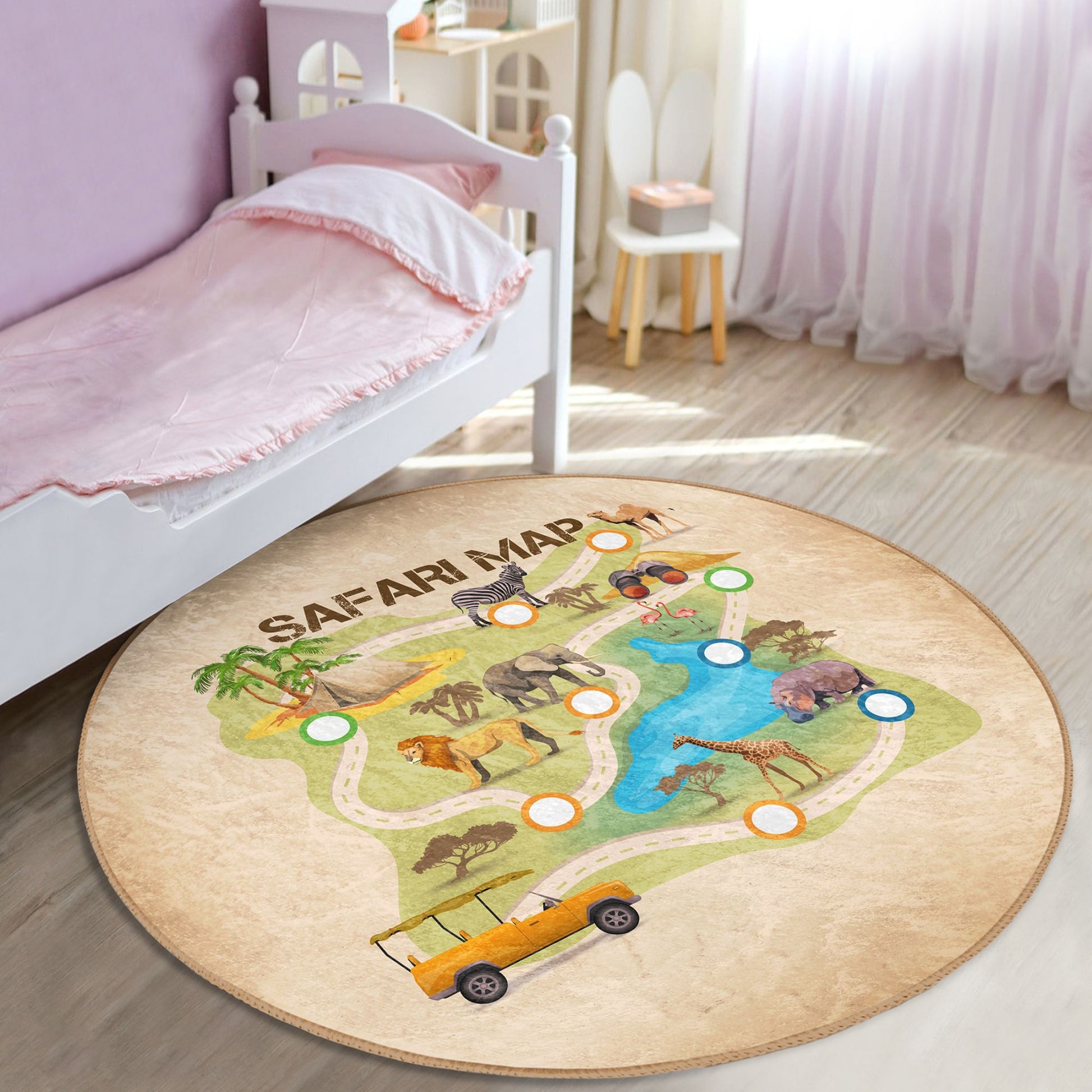 Durable Washable Rug for Playful Learning