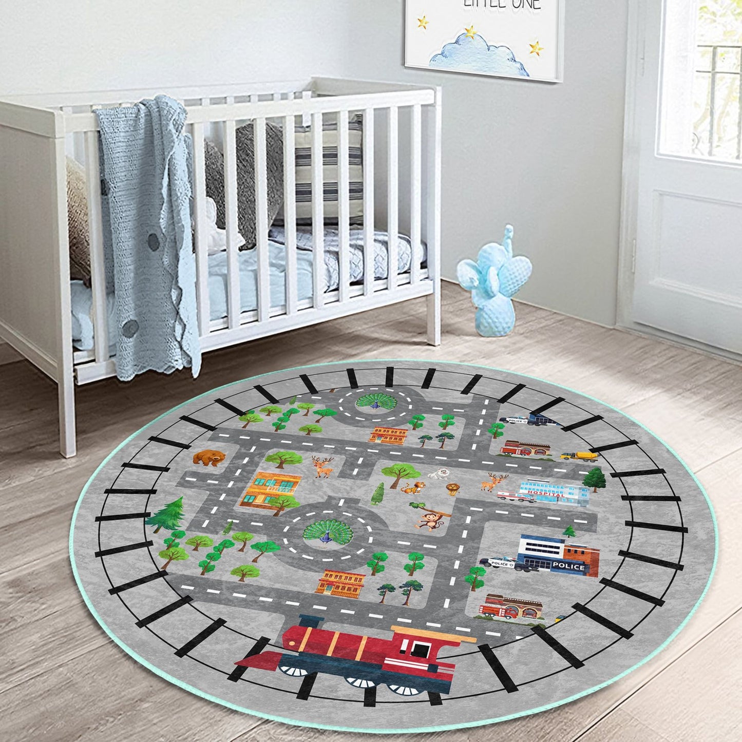 Durable Washable Rug for Imaginative Play