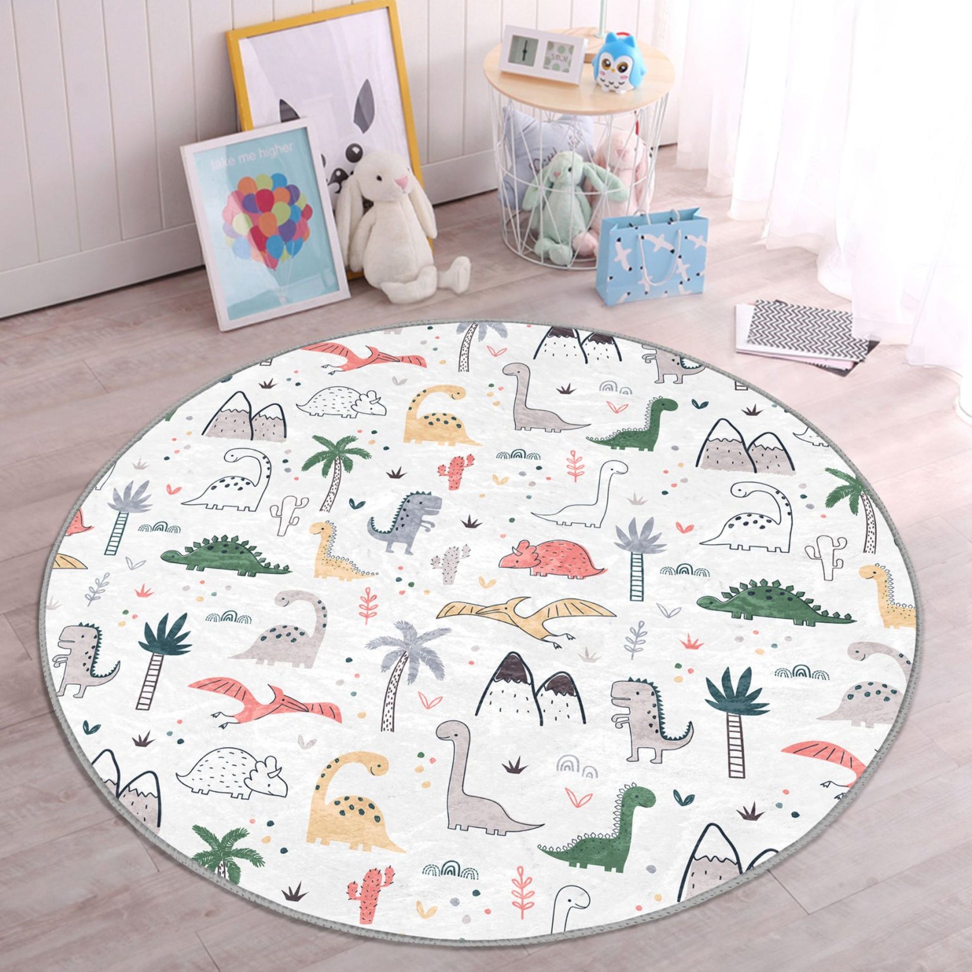Homeezone Kids Rug - Journey to the Land of Dinosaurs
