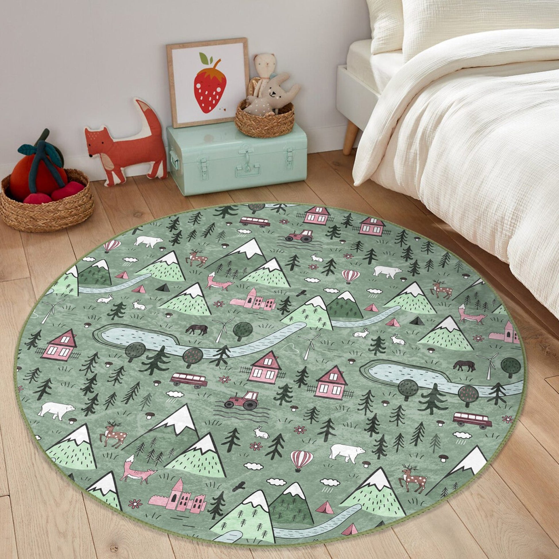 Outdoor Theme Rug for Kids Room