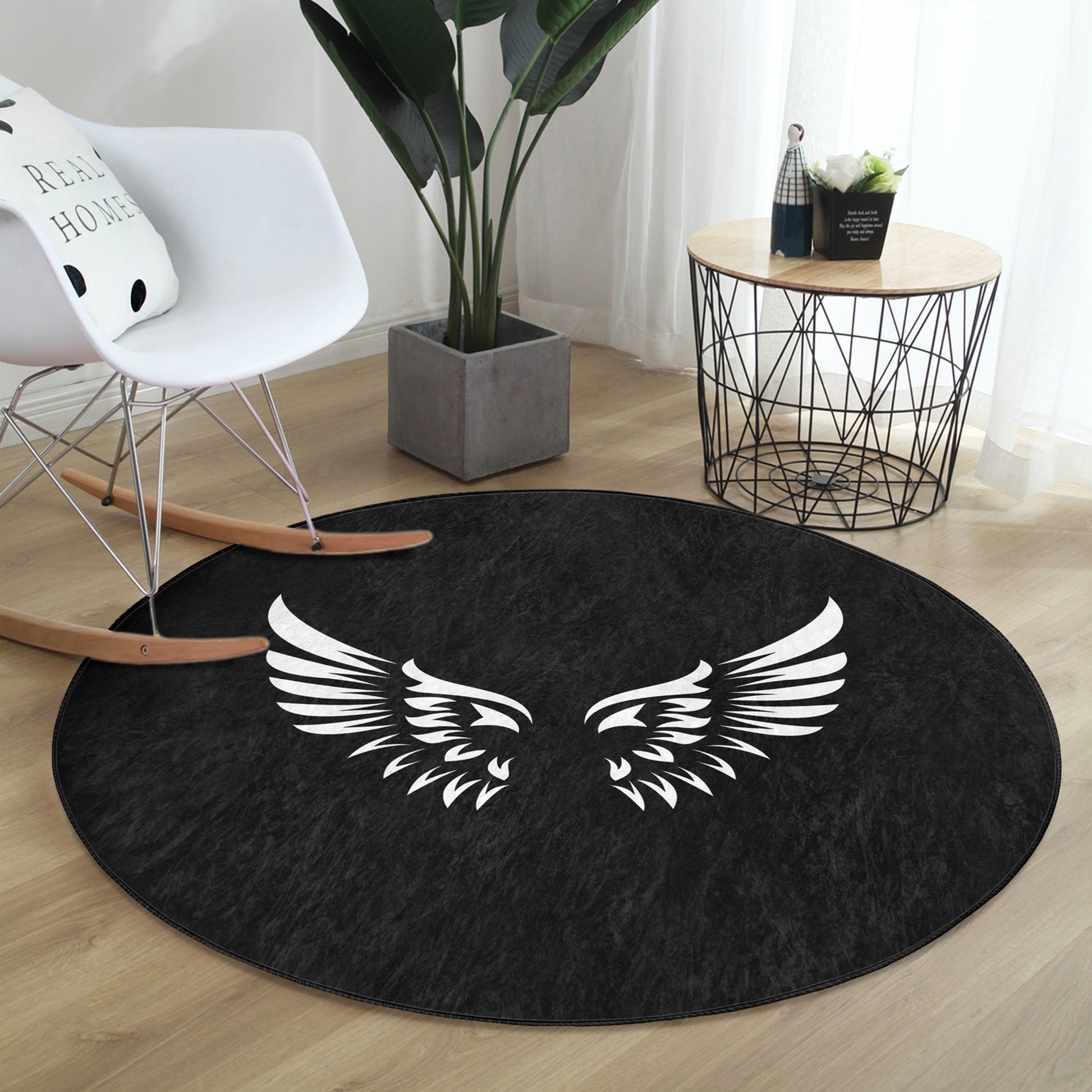 Washable Rug with Angelic Design - Easy Maintenance