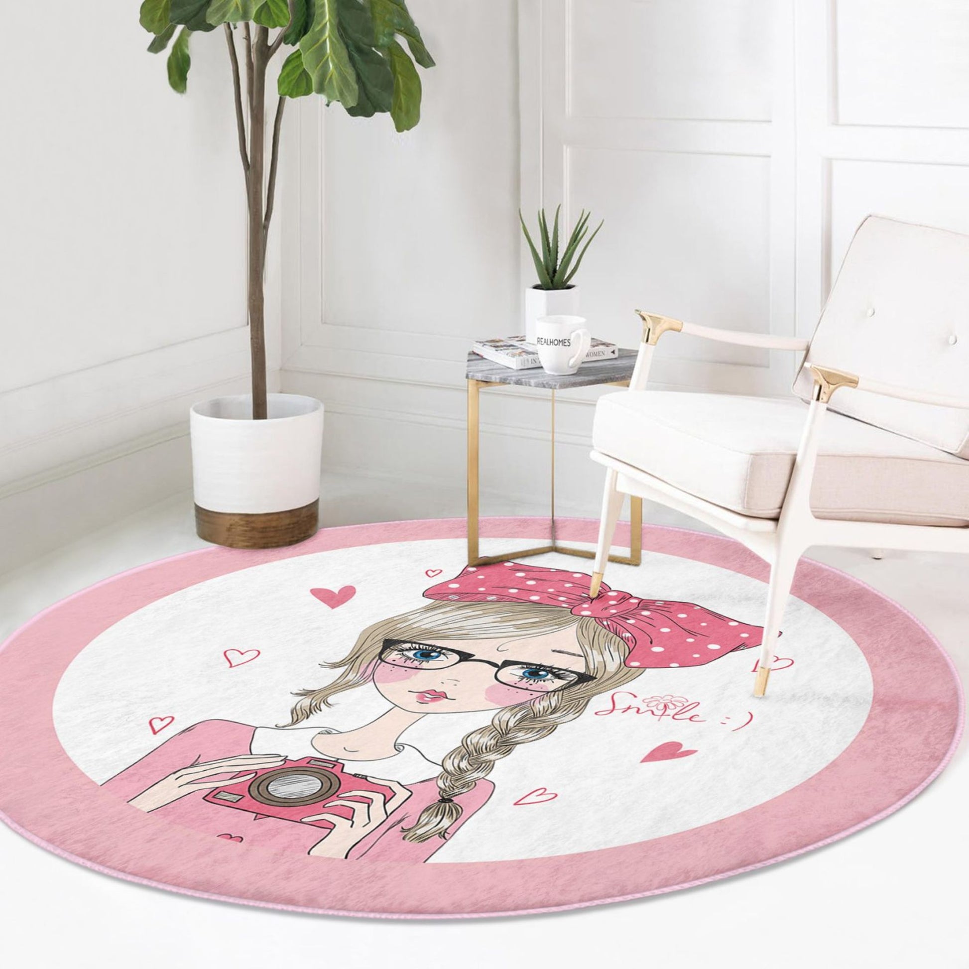 Soft & Durable Homeezone Rug - Perfect for Girls' Rooms
