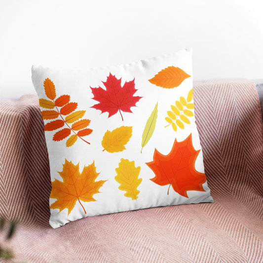 Canadian Maple Leaf Pattern Throw Pillow, Fall Home Decor Pillow Case by Homeezone