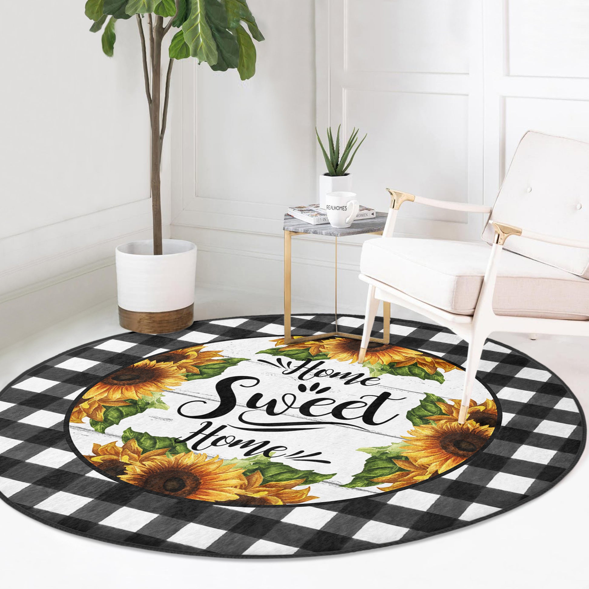 Charming Home Sweet Home Rug by Homeezone