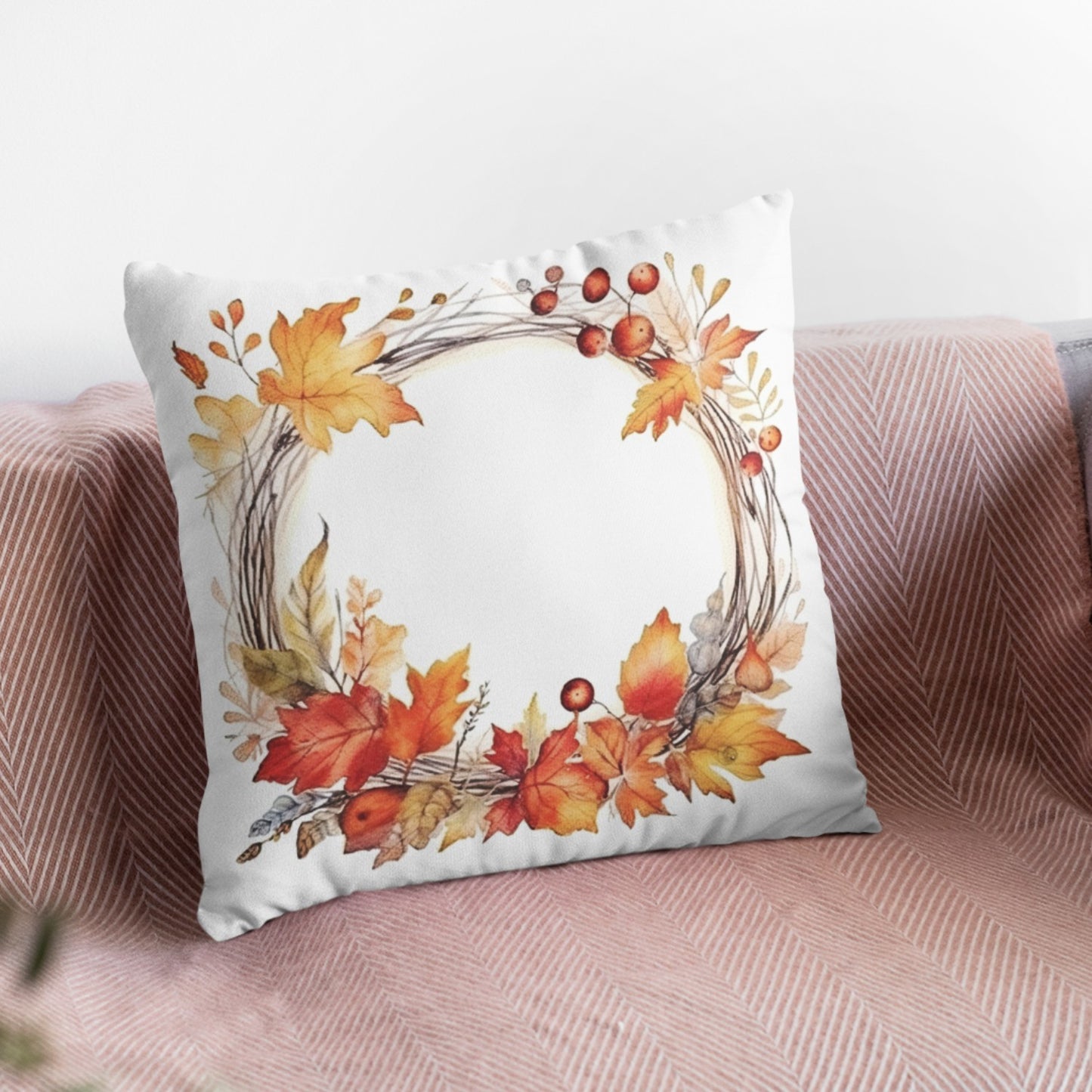 Fall Decor Cushion Cover Autumn Living Room Throw Pillow by Homeezone