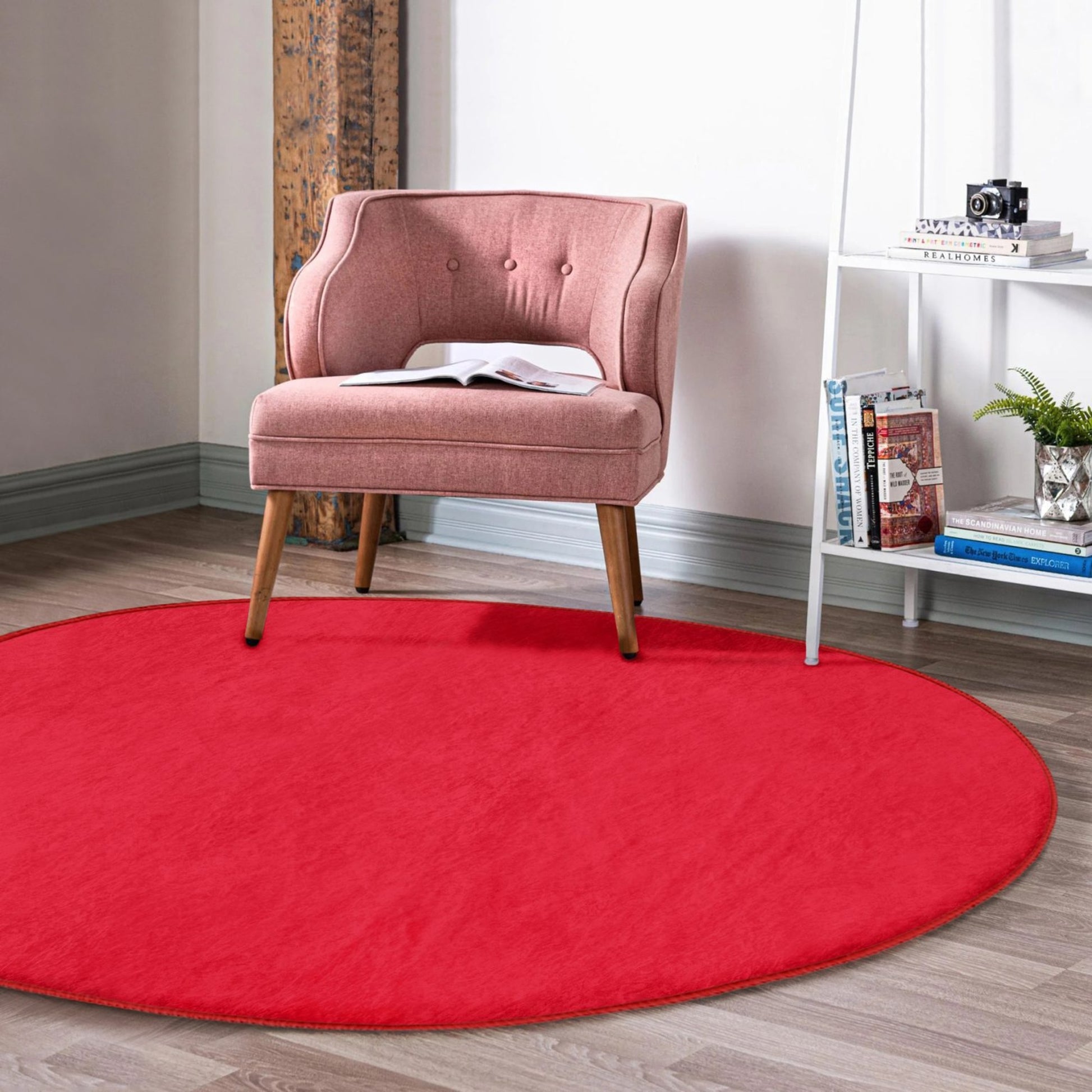 Vibrant Round Rug for Living Room Decor