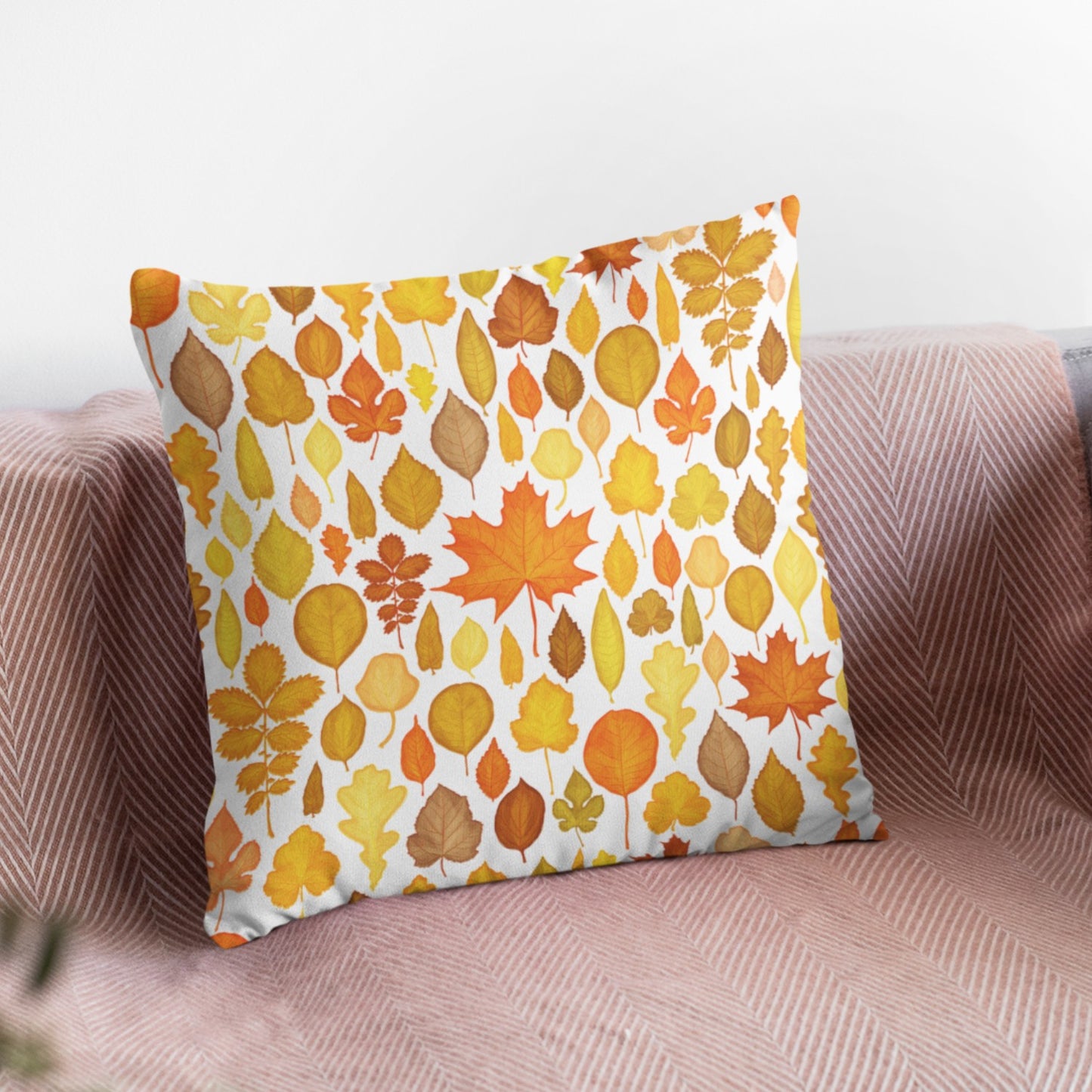 Autumn Decor Throw Pillow, Living Room Sofa Fall Decor Pillow Cover by Homeezone