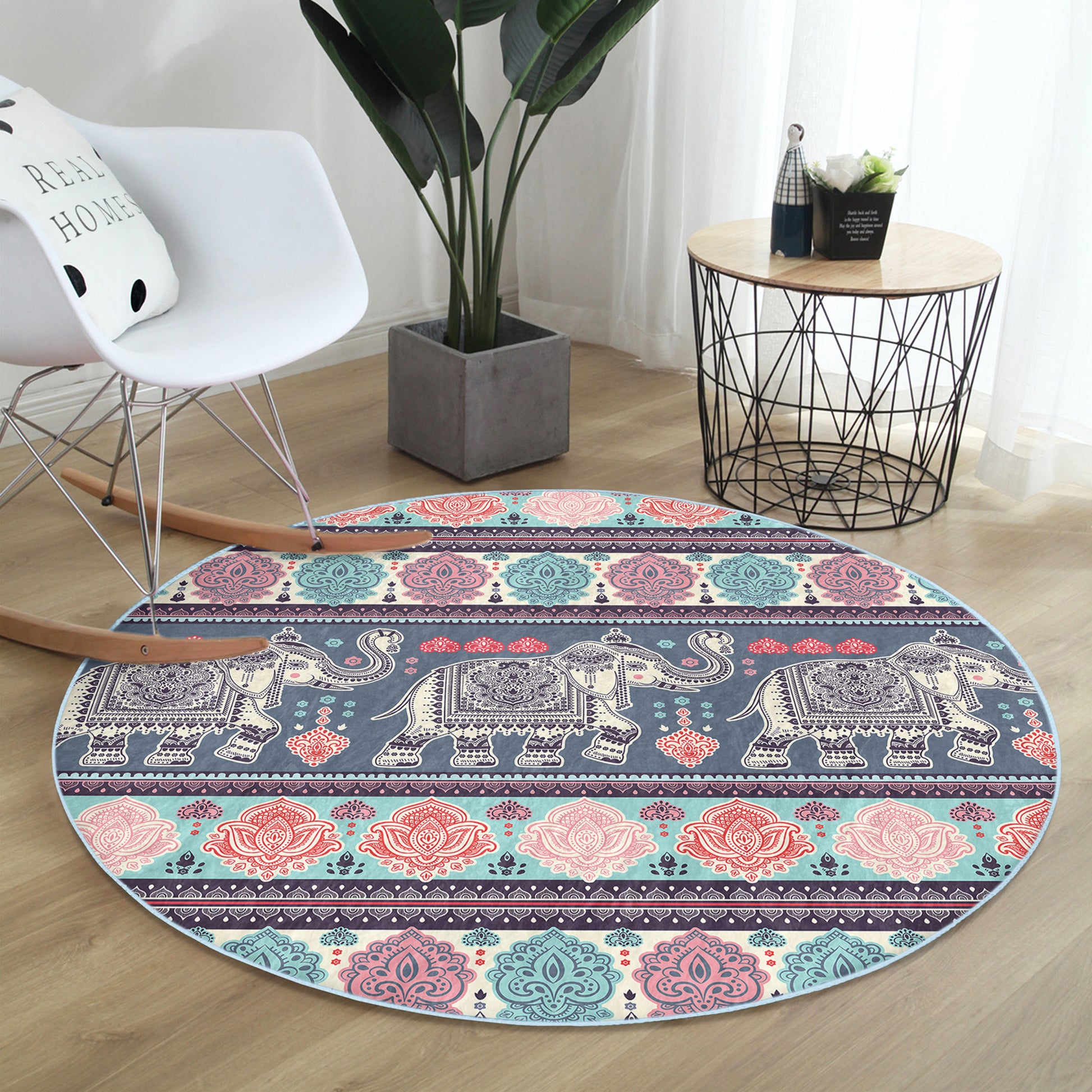 Boho Vibes in Your Living Room with Elephant Rug