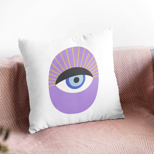 Purple Eye Pattern Cushion Cover, Living Room Decoration Pillow Cover by Homeezone