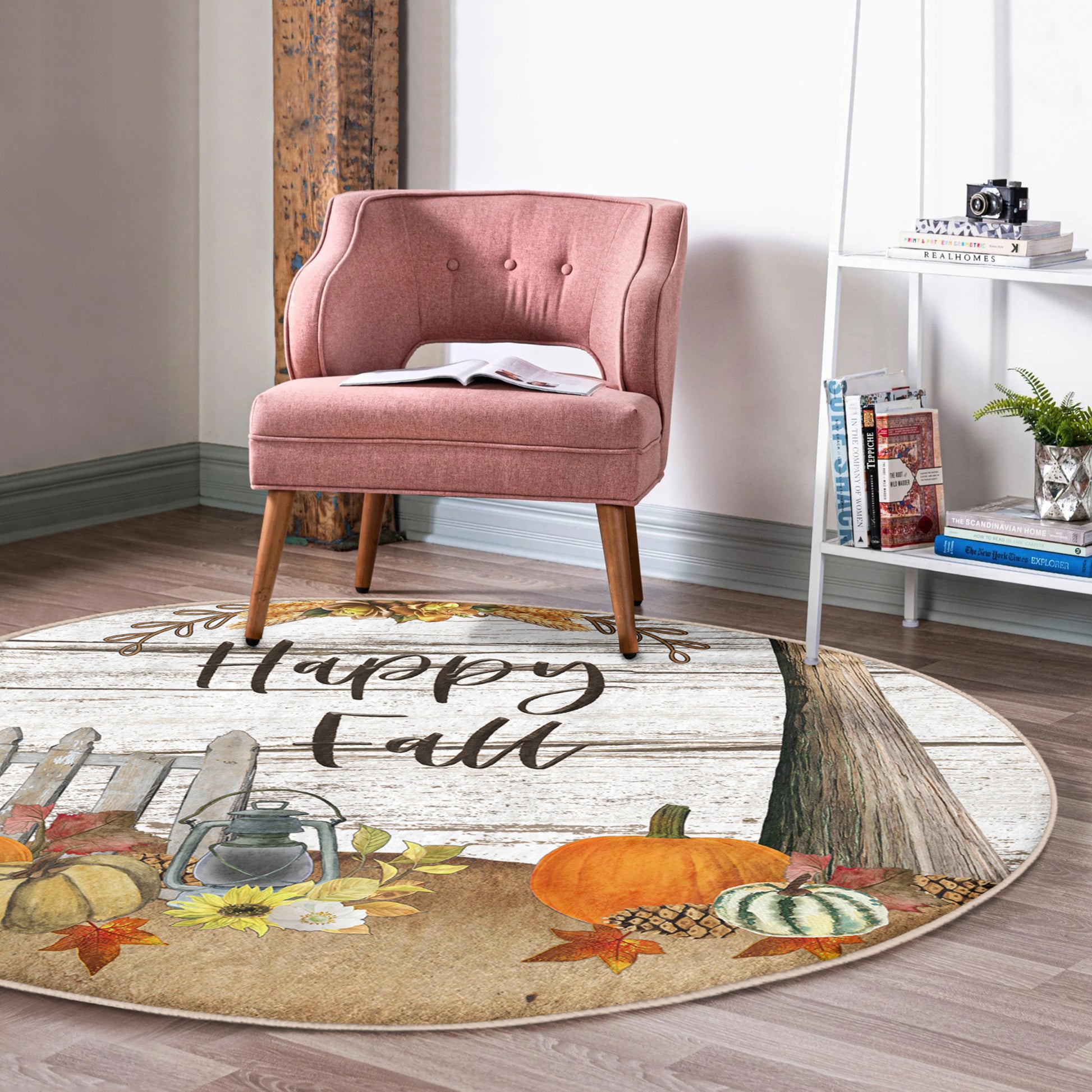 Charming Happy Fall Rug by Homeezone