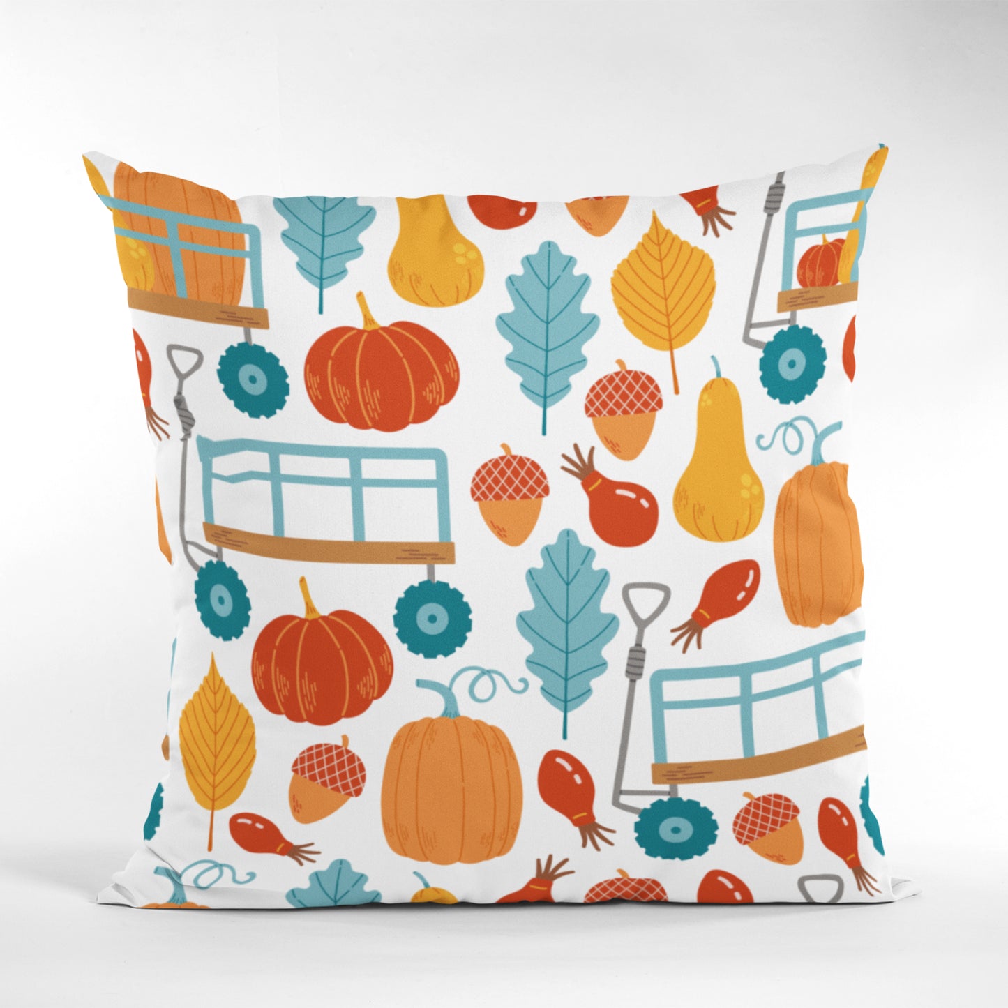 Pumpkin Pattern Cushion Cover, Fall Season Home Decor Pillow Case by Homeezone